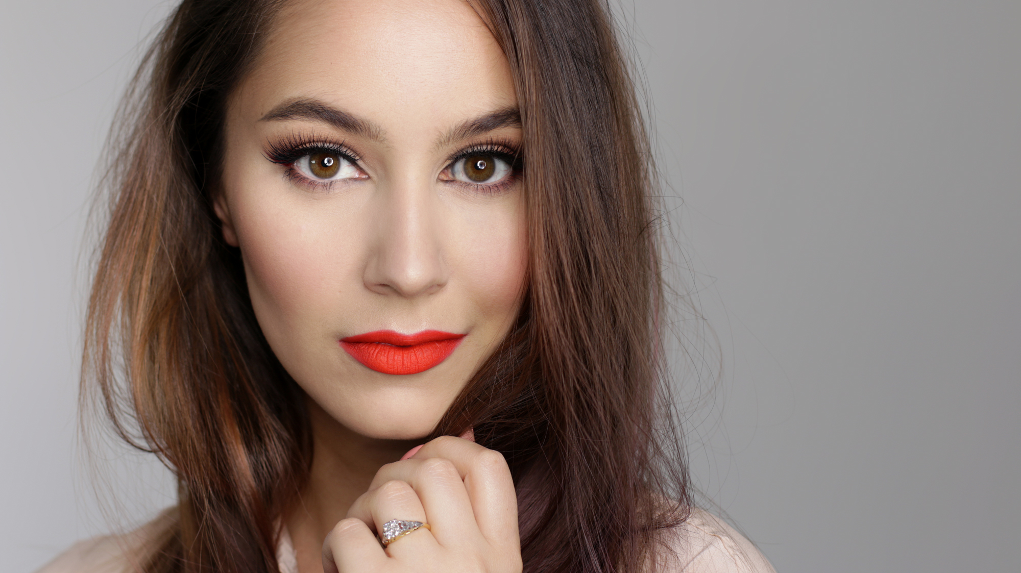 Christmas Makeup – Ombre Winged Liner & Red Lip Tutorial