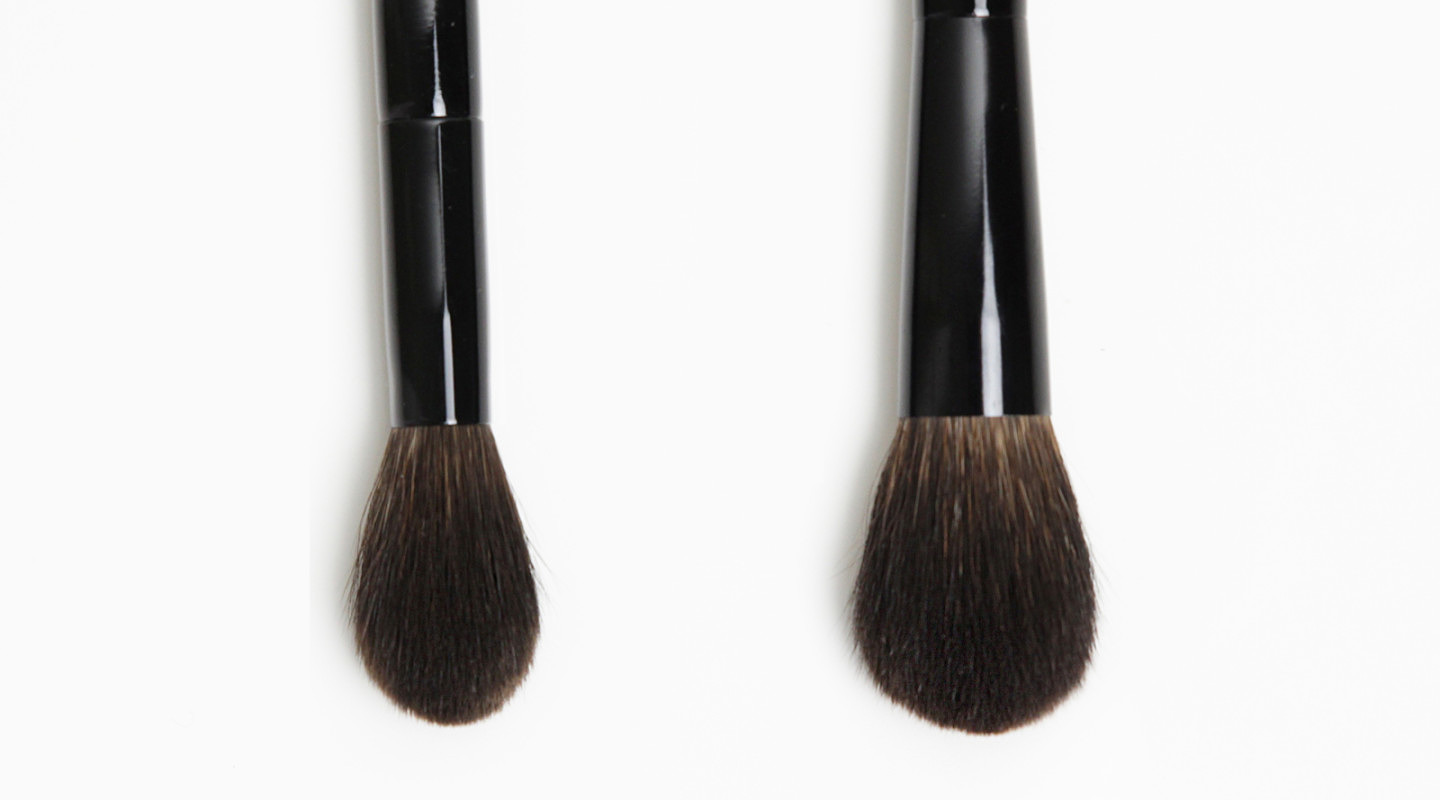 Chikuhodo Z4 versus SUQQU Cheek Brush Shameless Fripperies